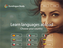 Tablet Screenshot of eurolinguastudy.com